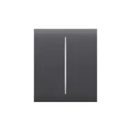 Ajax CenterButton, dvoutlačítkový, grafitová